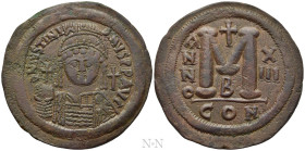 JUSTINIAN I (527-565). Follis. Constantinople. Dated RY 13 (539/40)
