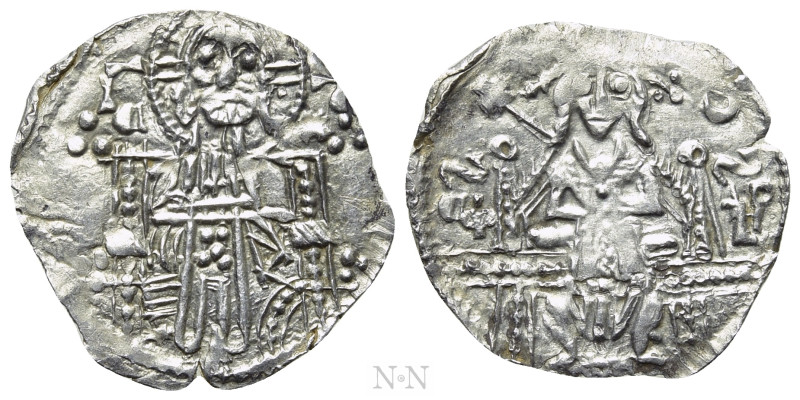 SERBIA. Stefan Uroš IV Dušan (1331-1355). Poludinar. 

Obv: IC - XC. 
Christ ...