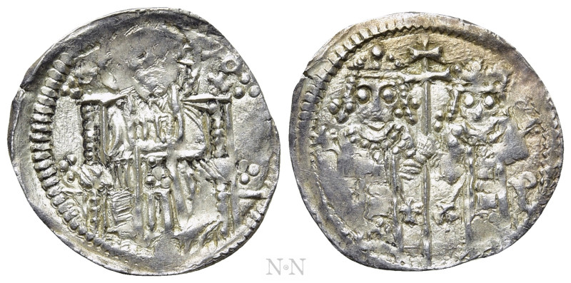 SERBIA. Stefan Uroš IV Dušan Silni (As tsar, 1345-1355). Poludinar. 

Obv: IC ...