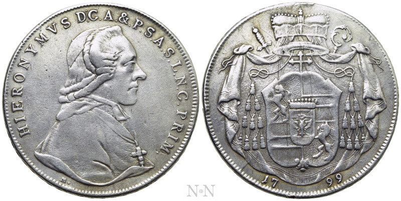 AUSTRIA. Salzburg. Hieronymus von Colloredo-Waldsee (Archbishop, 1772-1803). Tal...