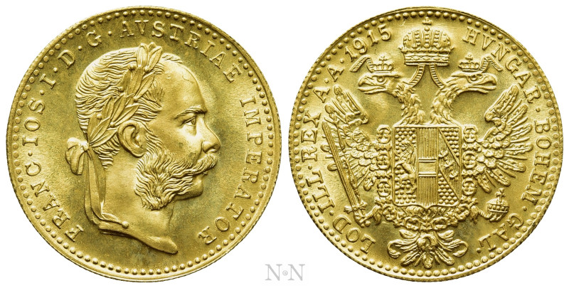 AUSTRIAN EMPIRE. Franz Joseph I (1848-1916). GOLD Dukat (1915). Wien (Vienna). R...