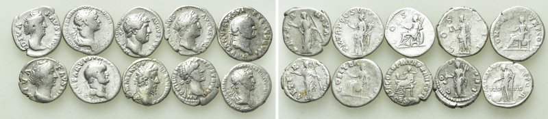 10 Roman Denarii. 

Obv: .
Rev: .

. 

Condition: See picture.

Weight:...