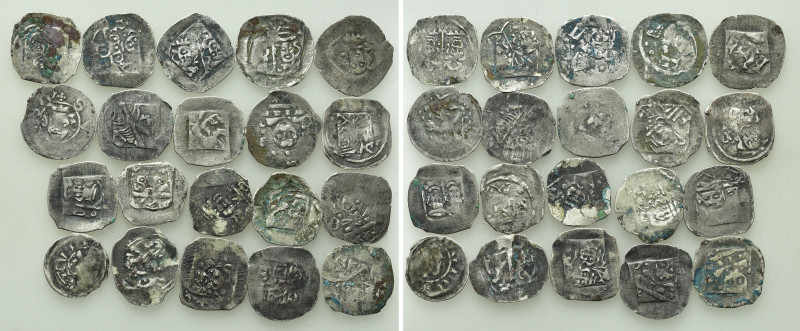 20 Medieval Coins of Germany etc. 

Obv: .
Rev: .

. 

Condition: See pic...