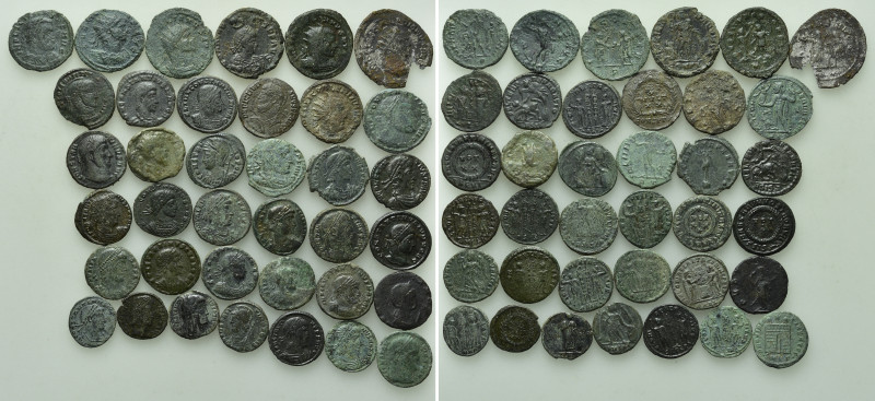 37 Roman Coins. 

Obv: .
Rev: .

. 

Condition: See picture.

Weight: g...