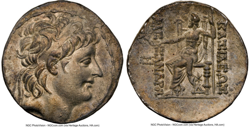 SELEUCID KINGDOM. Alexander II Zabinas (128-122 BC). AR tetradrachm (29mm, 16.04...