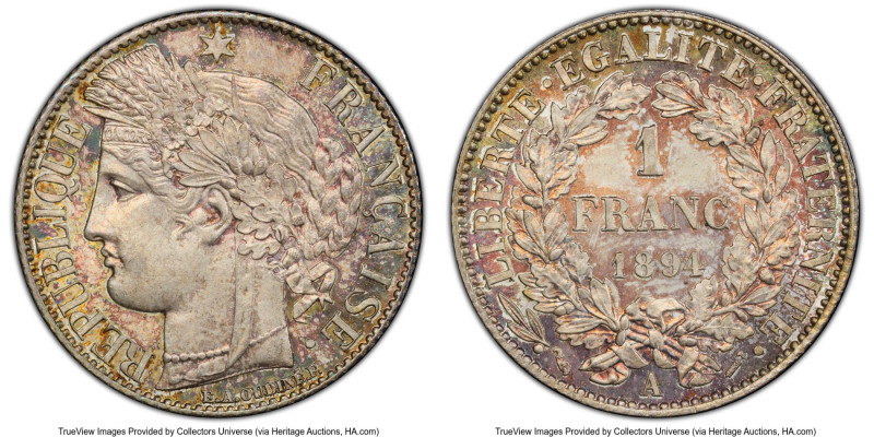 Republic Franc 1894-A MS65 PCGS, Paris mint, KM822.1, Gad-465a, F-216. HID098012...