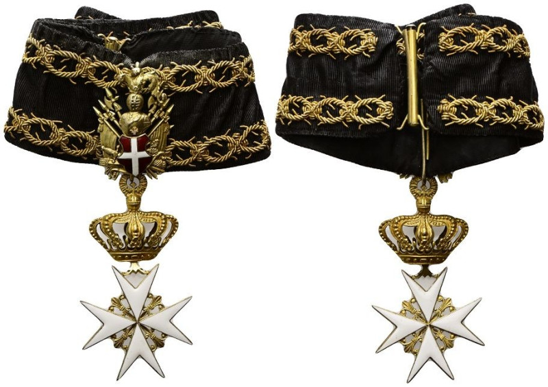 malta Sovrano Ordine Militare di Malta. Bali Gran Croce di Obbedienza. Con scato...