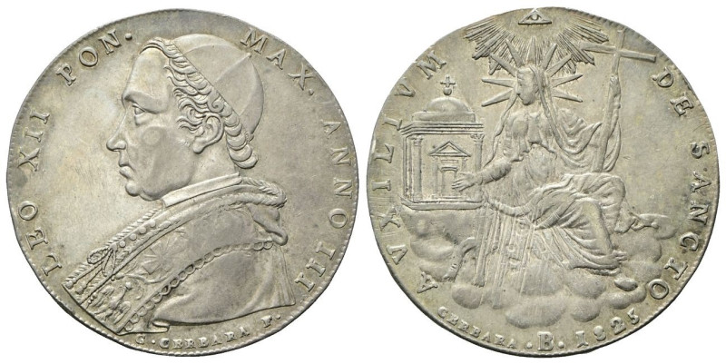 BOLOGNA Leone XII (Annibale Sermattei della Genga), 1823-1829. Scudo 1825 a. III...