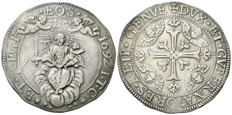 GENOVA Dogi Biennali, 1528-1797. III Fase, 1637-1797. Da 2 Scudi 1692, sigle I T...