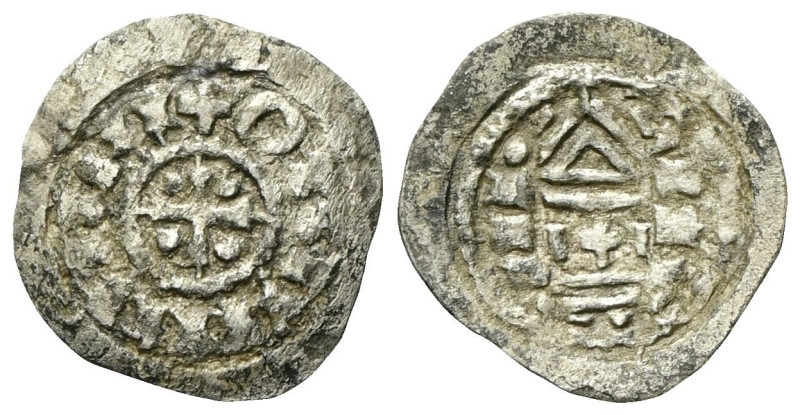 VENEZIA Ottone I, o II di Sassonia, 962-983. Denaro. Ag gr. 1 Dr. +OTO IMPERATOR...