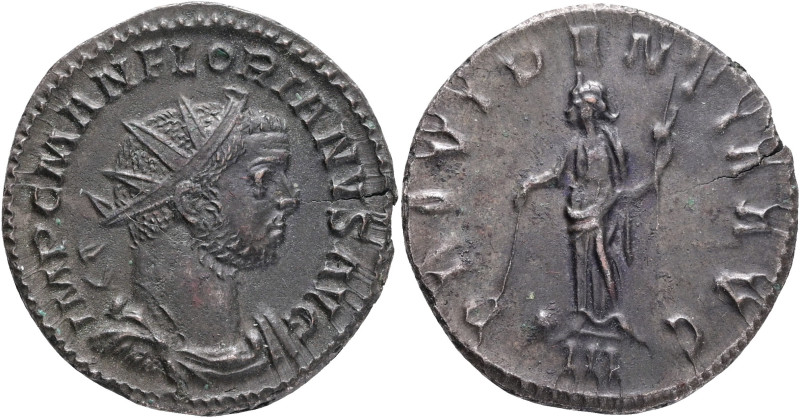 1 Antoninian 276 FLORIANUS , PROVIDENTIA Lugdunum
RIC#10 Billon Ag.3,29g irregu...