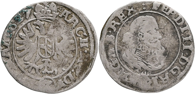 Bohemia 3 Kreuzer 1627 FERDINAND II. Prague
MKČ 759 Silver 1,68g 20 mm mint Pra...