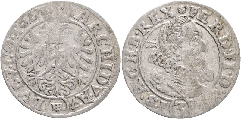 Silesia 3 Kreuzer 1627 HR FERDINAND II. , Breslau (Wroclaw)
MKČ 1013 Silver 1,4...