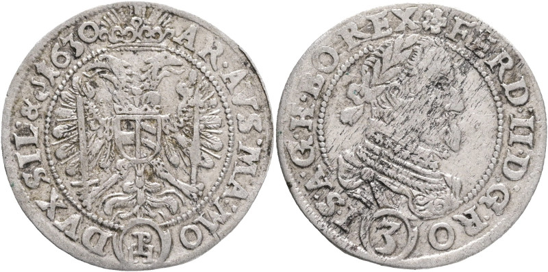 Silesia 3 Kreuzer 1630 PH FERDINAND III. Breslau (Wroclaw)
MKČ 1021 Silver 1,71...