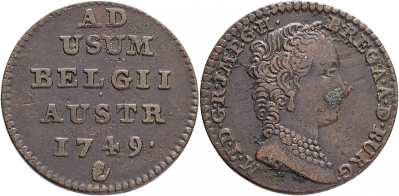 1 Liard 1749 MARIA THERESIA Antwerp
KM#2 Copper 3,624g 22mm mint Antwerp for Au...