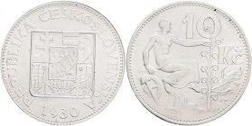 10 Korun 1930 Silver First republik ČR
KM#15 Ag.700 10g 30/1,5mm
XF+