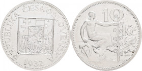 10 Korun 1932 Silver First republik ČR
KM#15 Ag.700 10g 30/1,5mm
XF+