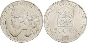 500 Kčs 1983 100th Anniversary Národní divadlo in Prague
KM#112 Ag.900 24g 40mm
UNC