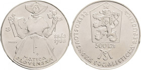 500 Kč 1988 MATICE SLOVENSKÁ
KM#134 Ag.900 24g 40mm
UNC
