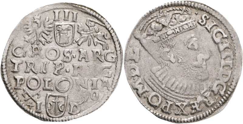 3 Groschen (trojak) 1590 SIGISMUND III. Posen (Poznan)
Kopicki 935 Silver 2,28g...