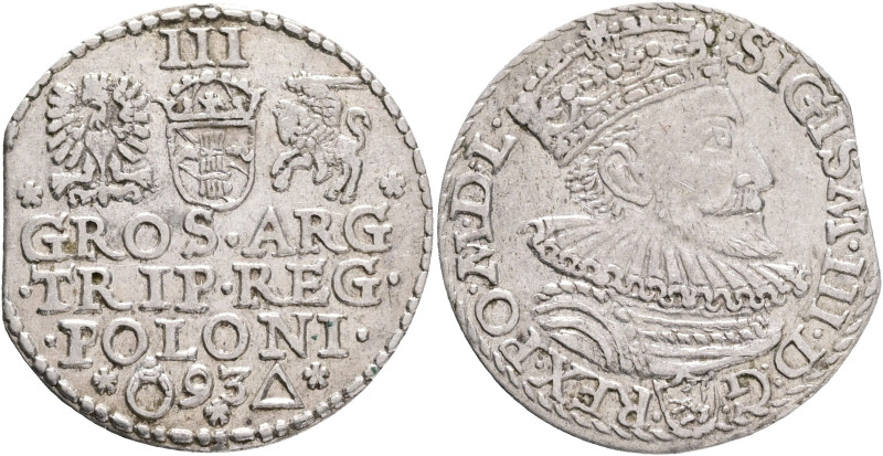 3 Groschen (trojak) 1593 SIGISMUND III. Marienburg (Malbork)
Kopicki 972 Silver...