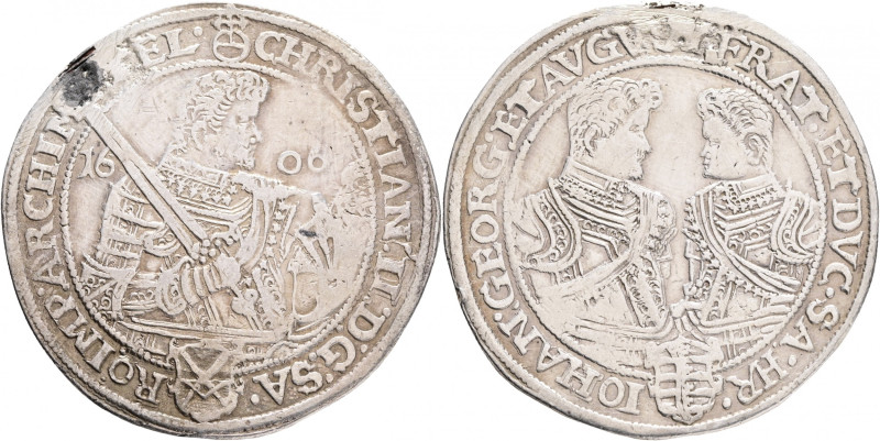 Saxony 1 Thaler 1606 HR CHRISTIAN II Saxony Dresden
Davenport 7566 Silver 28,64...