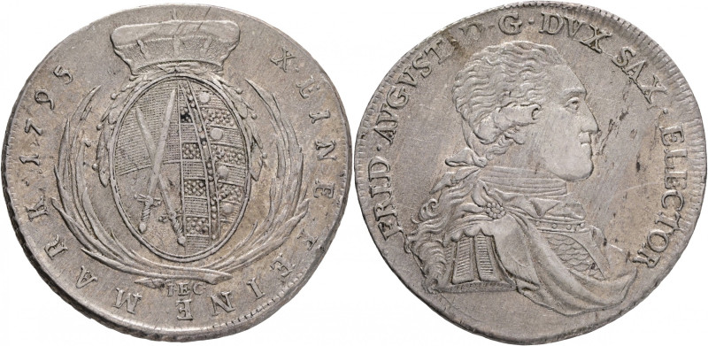 Saxony 1 Vereinsthaler 1795 IEC FREDERICK AUGUST III. Dresden
KM#1027 Ag.833 27...