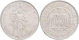Weimar rep. 3 Mark 1929 E 1000th Anniversary of Meissen
J#338 Ag.500 15,01g 30mm mint Muldenhütten
XF+