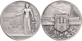 Medal 16th German Federal Shooting Hamburg1909 
GN#2745, Oetl#2441, Steulm#9, Ag.900 24,56g 40,40mm , punch
XF+