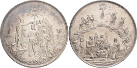 Medal ND. Silver medal with the theme of the birth of Jesus and his ascension into heaven
Ag.900 23,39g 42mm, punch
XF