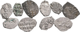 Russian Empire 1 Kopeck Lot 5 coins ND Peter I.
KG#73 - 1782, Ag.960 1,64g 5pcs, mix
XF/F