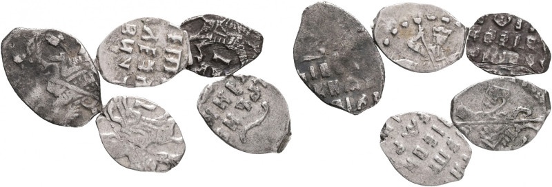 Russian Empire 1 Kopeck Lot 5 coins ND Peter I.
KG#73 - 1782, Ag.960 1,55g 5pcs...