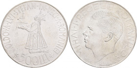 500 Lei 1941 Kingdom MICHAEL I. Bessarabia Reunion
KM#60 Ag.700 24,85g 37mm author I. Bassarab mint Bucharest
XF+