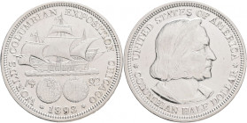 1/2 Dollar 1893 Worlds Columbian Exposition Chicago 1492-1892
KM#117 Silver Ag.900 12,51g 30,61mm mint Philadelphia
XF+
