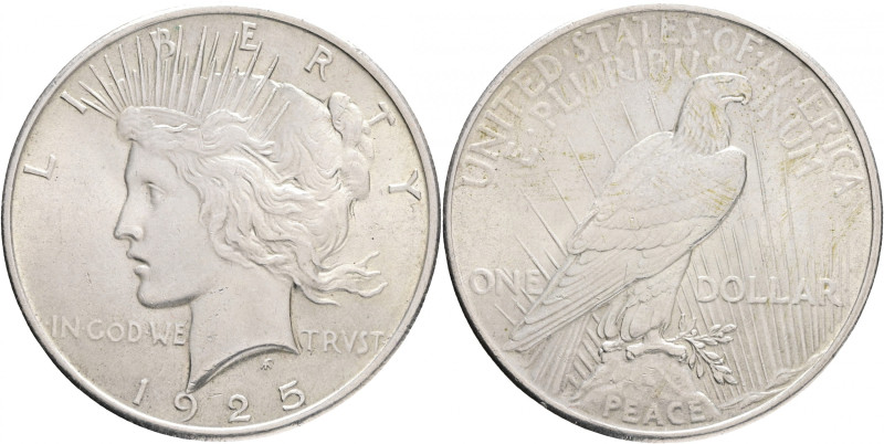 1 Dollar 1925 LIBERTY 
KM#150 Silver Ag.900 26,69g 38,1/2,40mm mint Philadelphi...