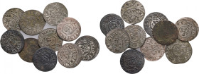 Lot 10 coins Swedish Occupation Riga 1 Schilling/ Solidus 1645-54 CHRISTINA typ 2 Riga lot 2 coins
Ahlström#5, Billon Ag. 0,63g, 15/0,3mm , coinage s...