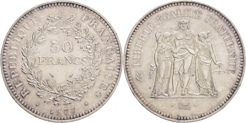 50 Francs 1977 Hercule Fifth republic
F#427, KM#426 Ag.925 29,88g, 41mm templat...