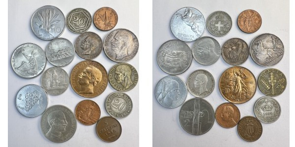 Lot 15 coins Italy