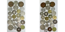 Lot 24 coins Netherlands Indonesie, Indonesie