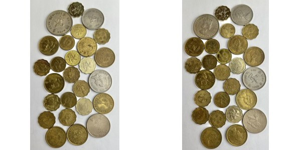 Lot 26 coins United Kingdom and Hong Kong