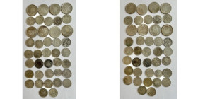 Lot 40 coins Netherlands Indonesie only silver coin