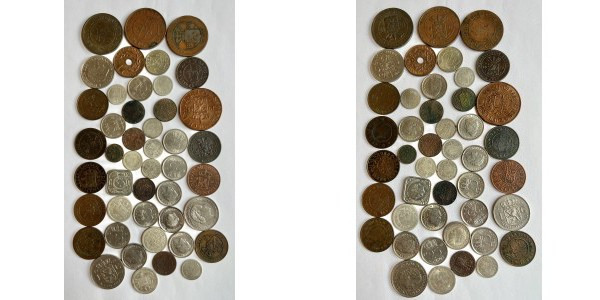 Lot 45 coins Netherlands Indonesie