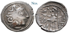 MITTLERE UND UNTERE DONAU
Philipp III. Imitationen. Drachme 2./1. Jh. v. Chr. Vs.: Stilisierter Kopf des Herakles mit Löwenhaube n. r. Rs.: Truglegen...