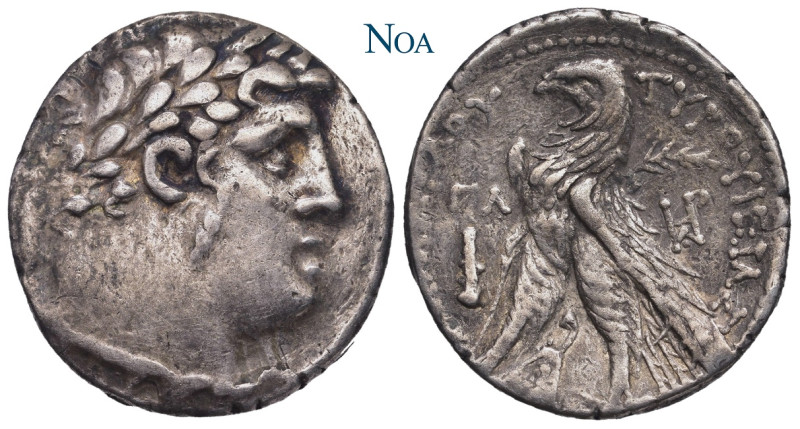 PHÖNIZIEN TYROS
 Tetradrachme 94-93 v. Chr. (Jahr 33) Vs.: Büste des Herakles-M...