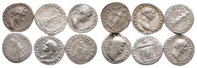 RÖMER RÖMISCHE KAISERZEIT
Lot Denare (6 Stücke) Enthalten sind Prägungen von Nero, Titus, Domitianus, Traianus, Hadrianus u. Antoninus Pius. Meist se...