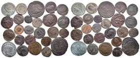 RÖMER RÖMISCHE KAISERZEIT
Lot Follis bis Minimi (25 Stücke) Kleine Sammlung spätrömischer Gepräge von Maximianus (3x), Maxentius, Licinius I., Licini...