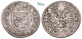 HANAU-LICHTENBERG
Johann Reinhard I., 1599-1626. 12 Kreuzer 1625 Wörth oder Babenhausen Mit Titel Ferdinands II. Suchier 359; Engel & Lehr 75. 5.20 g...