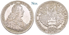 SCHWÄBISCH HALL, Stadt.
 1/2 Reichstaler 1746 Nürnberg Mit Titel u. Porträt Franz I. Münzmeister C. G. Laufer, Stempel von P. P. Werner. Mit Laubrand...