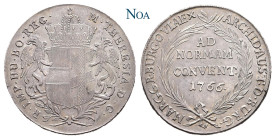 HABSBURGER BIS 1918
Maria Theresia, 1740-1780. Konventionstaler 1766 Günzburg Ohne Münzmeisterzeichen. Variante mit n. l. verlaufender Bügelkrone u. ...