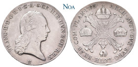HABSBURGER BIS 1918
Franz II. / I., 1792-1835. Kronentaler 1795 H Günzburg Herinek 484; Dav. 1180. 29.46 g. Leicht justiert, sehr schön